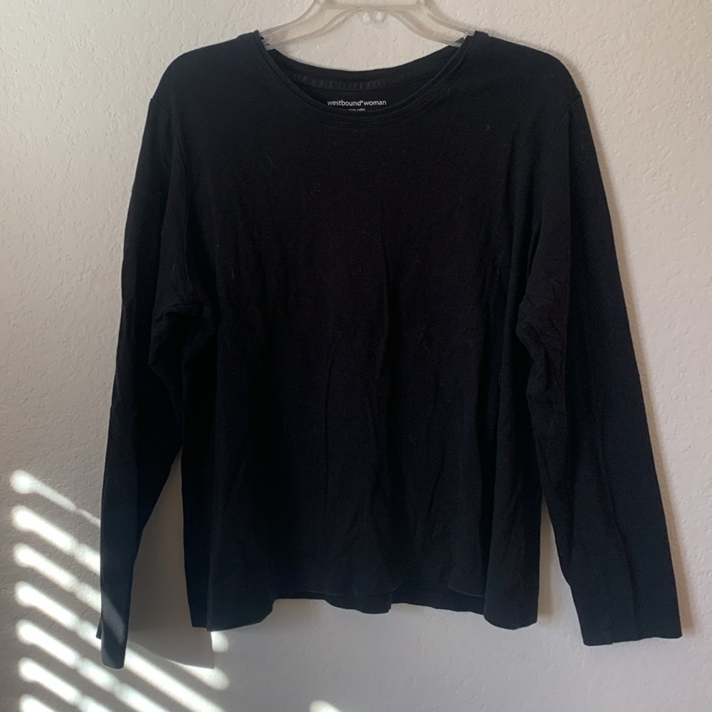 Cotton Black Long Sleeve